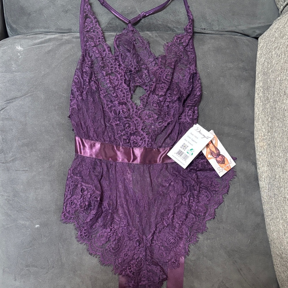 Dreamgirl Deep Purple Lace Chemise - Never Worn